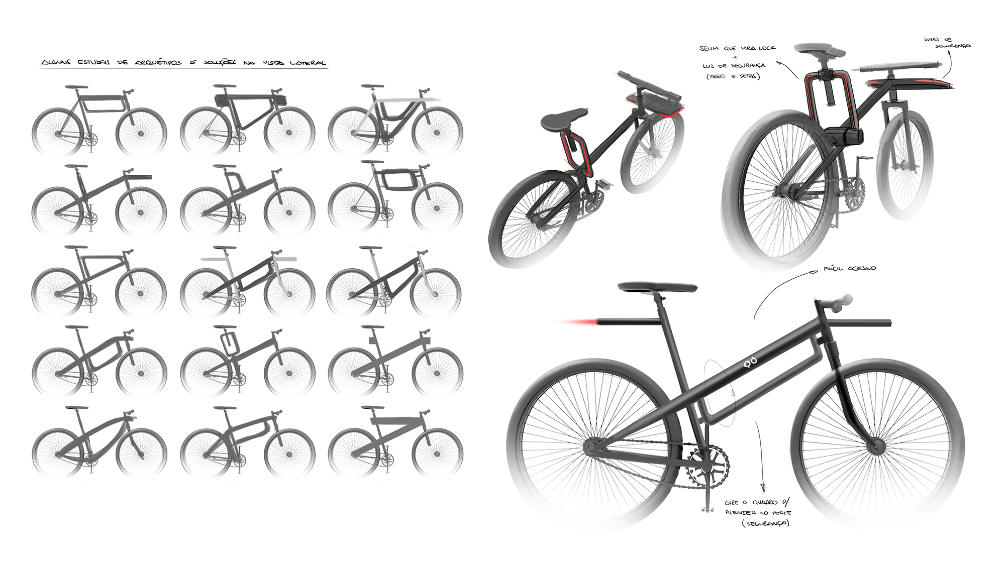 umabike. bicicleta bicycle sketches