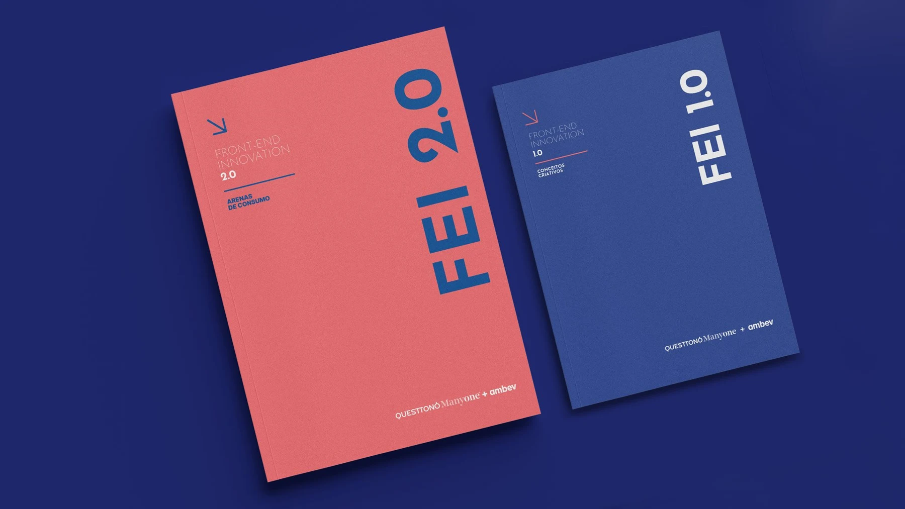 Livros finais de Front-End Innovation da Ambev